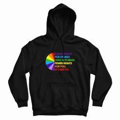 Equal Rights For Others Does Not Mean Fewer Rights For You It's Not Pie Hoodie