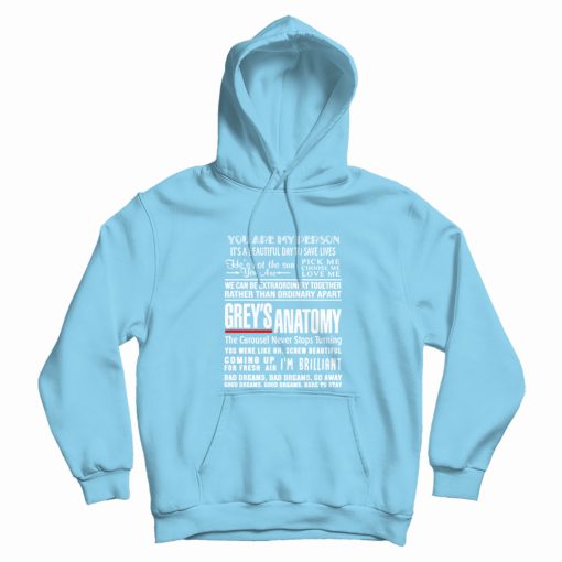 Greys Anatomy Quote You're My Person Hoodie
