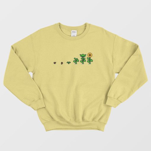 Sun Flower Stardew Valley Pixel Flower Sweatshirt