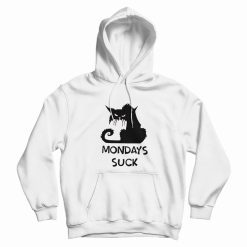 Cat Mondays Suck Hoodie