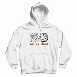 Cat Vs Tiger Black and White Version Hoodie