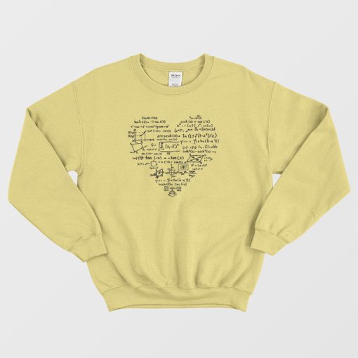 I Heart Math I Love Math Sweatshirt