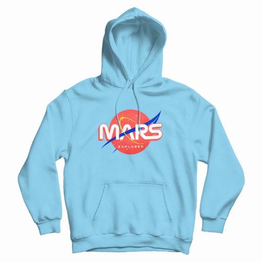 Mars Eksplorer Nasa Logo Hoodie