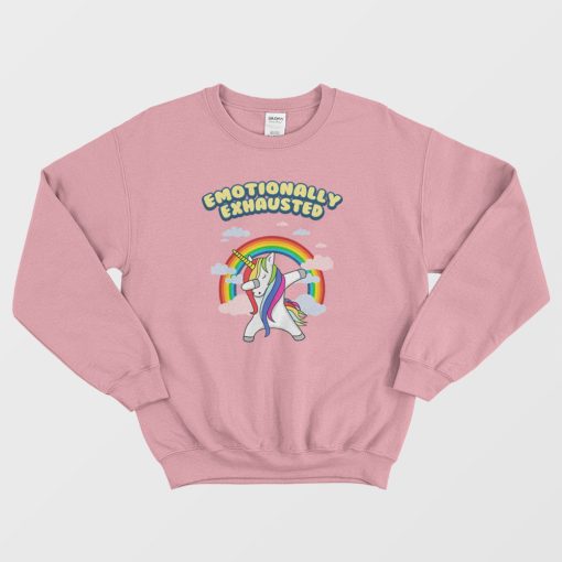 Unicorn Emotionally Exhausted Sweatshirt
