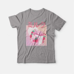 Japanese Kawaii Strawberry Milkshake T-shirt