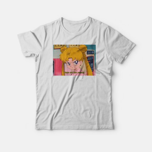 Sailor Moon Boys Are The Enemy T-shirt