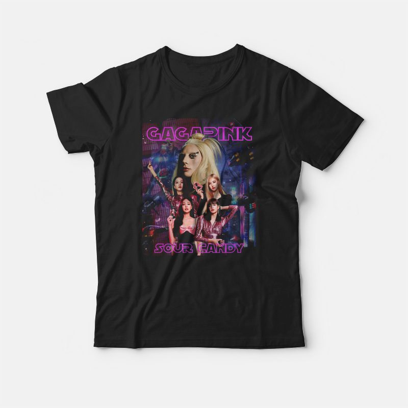 【感謝価格】 x Blackpink Candy Sour Lady Marketshirt.com - T-shirt Gaga ミュージシャン
