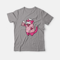 Pokemon Slowbro Frat T-shirt Slowpoke