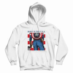Born In The USA Hoodie Captain America