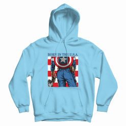 Born In The USA Hoodie Captain America