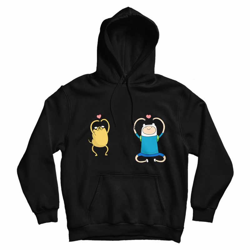 Fleksibel Bar grit Finn and Jake Hoodie Adventure Time - Marketshirt.com