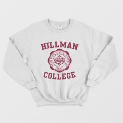 Hillman College Sweatshirt Retro 80s Sitcom Tv
