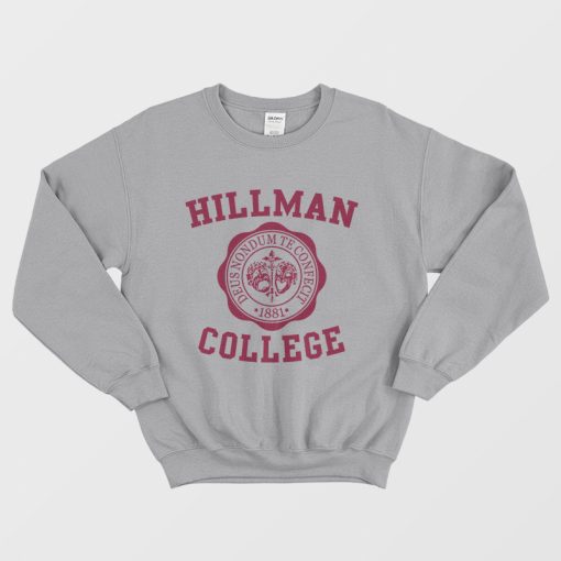Hillman College Sweatshirt Retro 80s Sitcom Tv