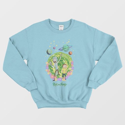 Rick and Morty Portal Planets Sweatshirt