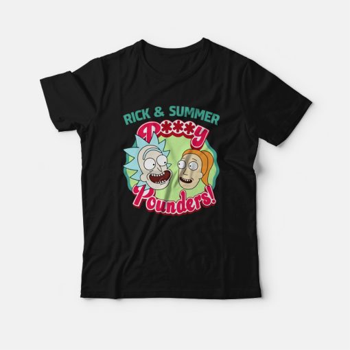 Rick and Summer Pussy Pounders Rick and Morty T-shirt