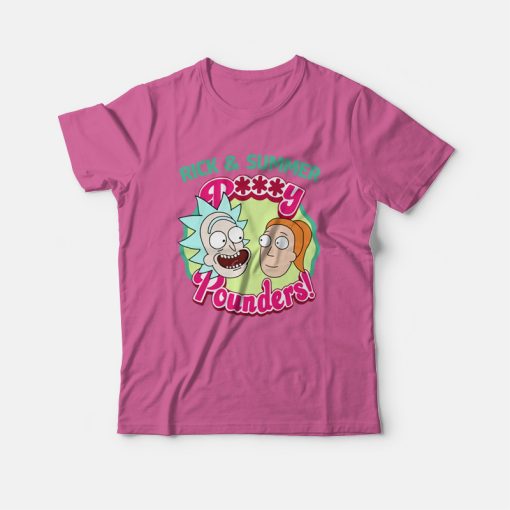 Rick and Summer Pussy Pounders T-shirt Rick and Morty