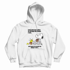 Snoopy Lord Give Me Coffee To Change The Things I Can Hoodie