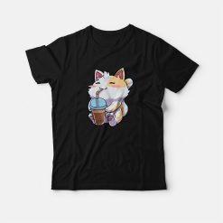 Cat Bubble Tea Neko Kitty Kawaii Neko T-shirt