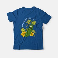Pickle Rick Flower T-shirt Rick and Morty