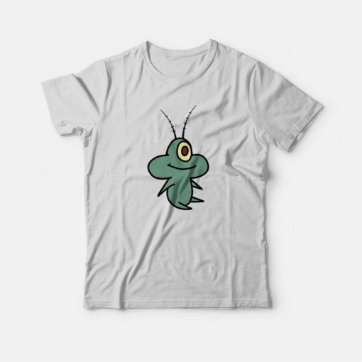 Plankton Eating Popcorn T-Shirt Spongebob