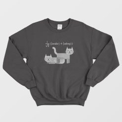 Schrodinger's Cat Awake Asleep Sweatshirt