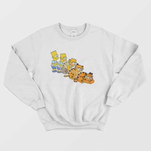 Bart Simpsons Garfield Sweatshirt