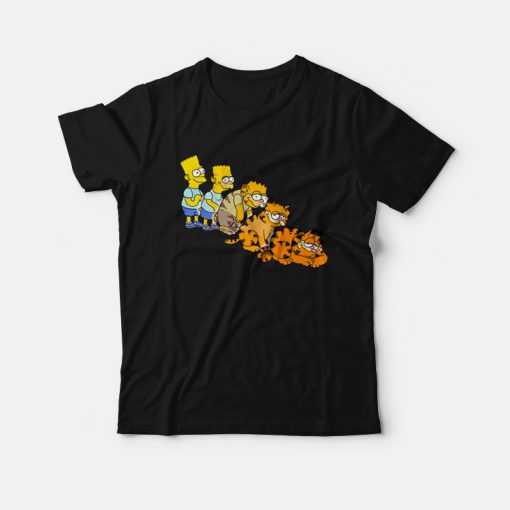 Bart Simpsons Garfield T-shirt