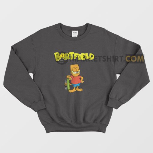Bartfield Garfield Bart Simpsons Sweatshirt