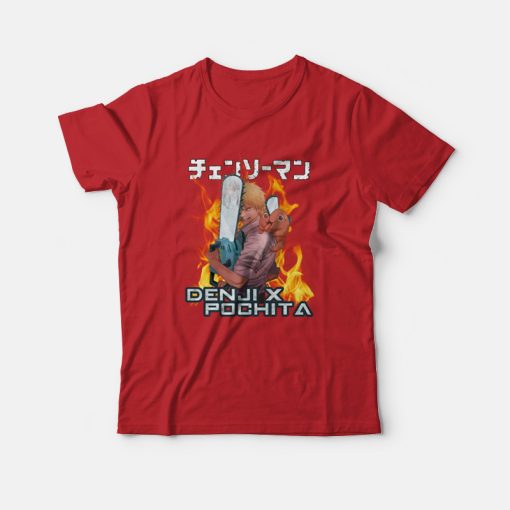 Chainsaw Man Denji and Pochita T-Shirt