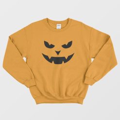 Halloween Pumpkin Face Sweatshirt