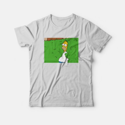 Homer Simpson Backing into Bushes T-shirt