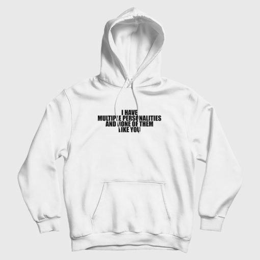 I Have Multiple Personalities and None Of Them Like You Hoodie