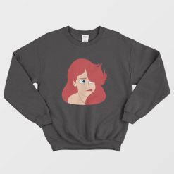 Ariel The Little Mermaid Sigh Face Sweatshirt