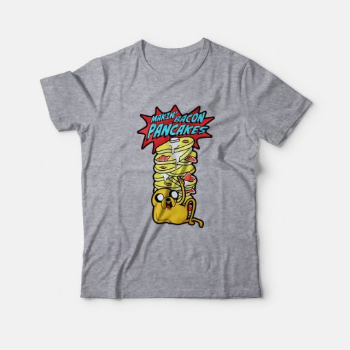 Adventure Time Making Bacon Pancakes Jake Dog T-Shirt