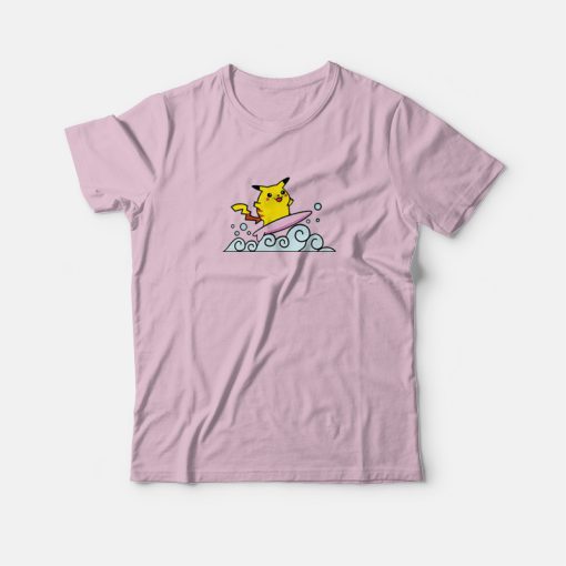 Surfing Pikachu Pokemon T-Shirt