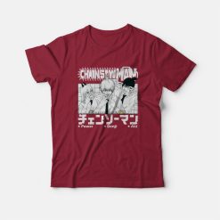 Chainsaw Man Aki Denji and Power T-Shirt