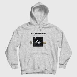 I Miss You When You Argon Hoodie