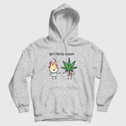 Best Friends Forever Fire and Weed Hoodie