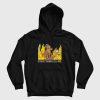 Everything Is Fine Dog Drinking Coffee Burning Hoodie