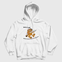 Garfield Here I Am Signed Sealed Delivered Im Yours Hoodie