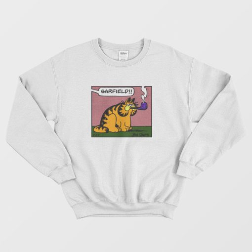 Garfield Smoking Pipe Sweatshirt