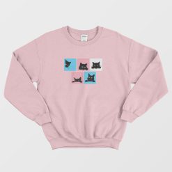 Black Cat Transgender Pride Sweatshirt