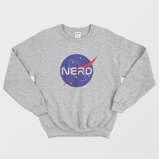 Nerd Nasa Parody Logo Sweatshirt
