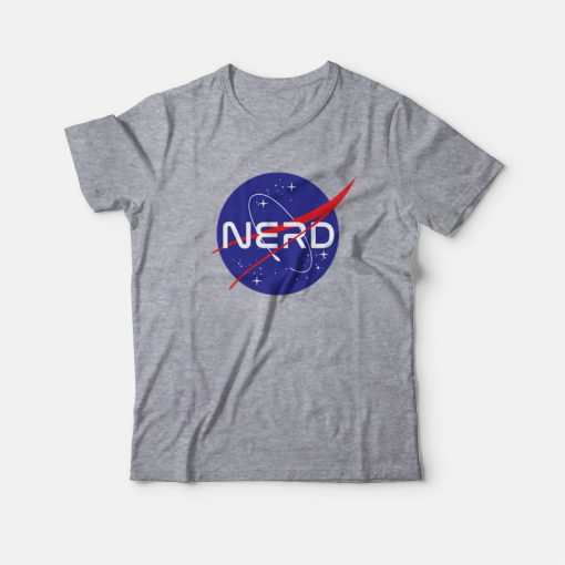 Nerd Nasa Parody Logo T-Shirt