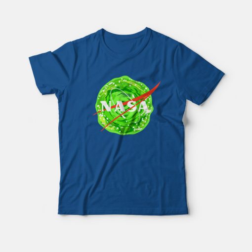 Rick and Morty Nasa Logo Portal T-Shirt