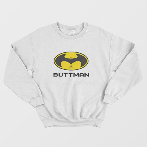 Buttman Batman Parody Logo Sweatshirt