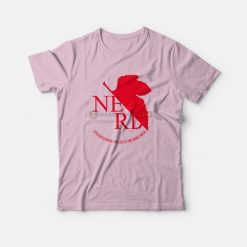 Nerd Neon Genesis Evangelion Nerv Logo Parody T-Shirt