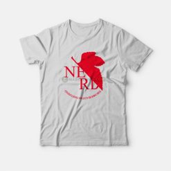 Nerd Neon Genesis Evangelion Nerv Logo Parody T-Shirt