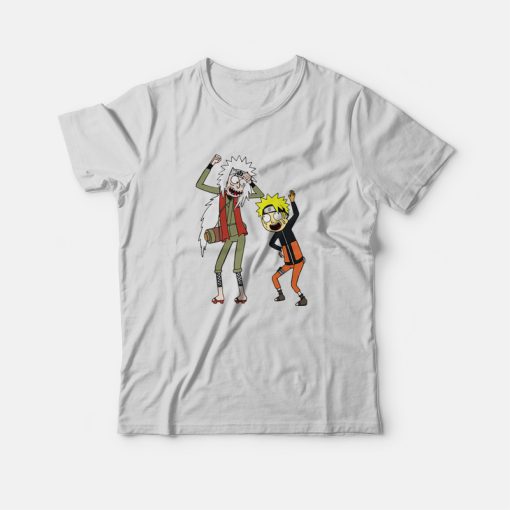 Rick and Morty Naruto and Jiraiya T-Shirt