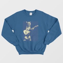 Cat Playing Guitar Sweatshirt